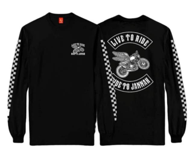 NIQABIS KAOS DAKWAH TANGAN PANJANG RIDER SERIES KAOS TAUHID SAHABAT NABI MUHAMMAD SAW