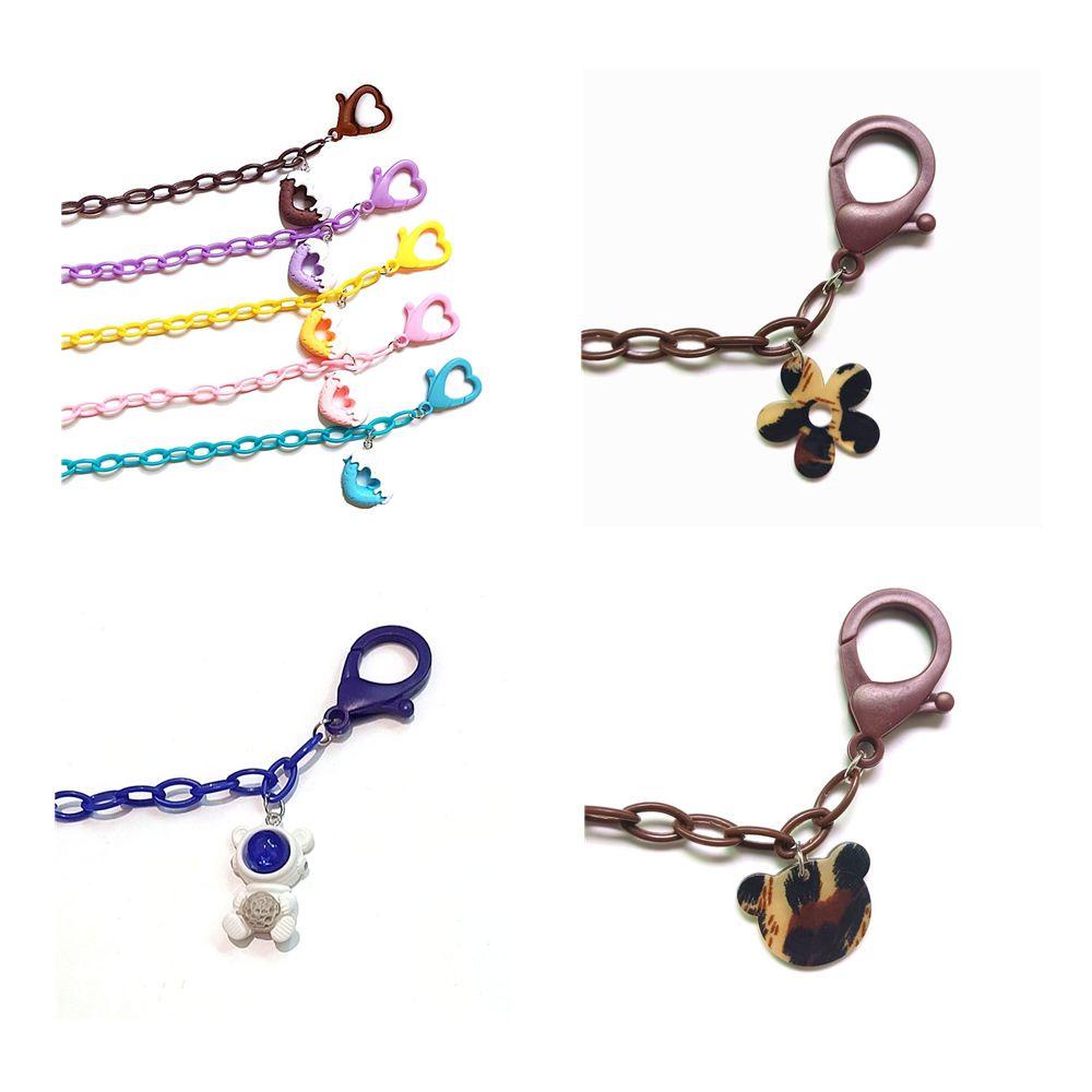 Lily Rantai Penutup Wajah Mode Lanyard Multicolor Rantai Akrilik Rantai Kacamata