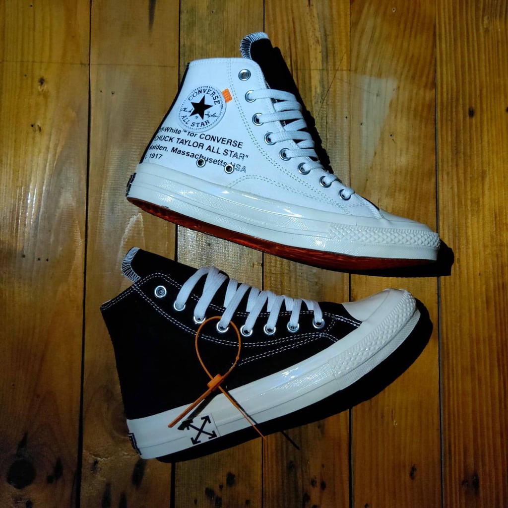 converse all star white black