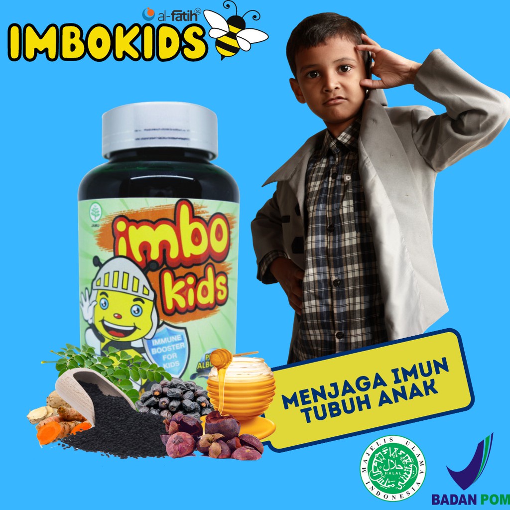 IMBOKIDS ASLI Suplemen Anak-penambah nafsu makan anak-vitamin anak-vitamin imun anak-imboost kids