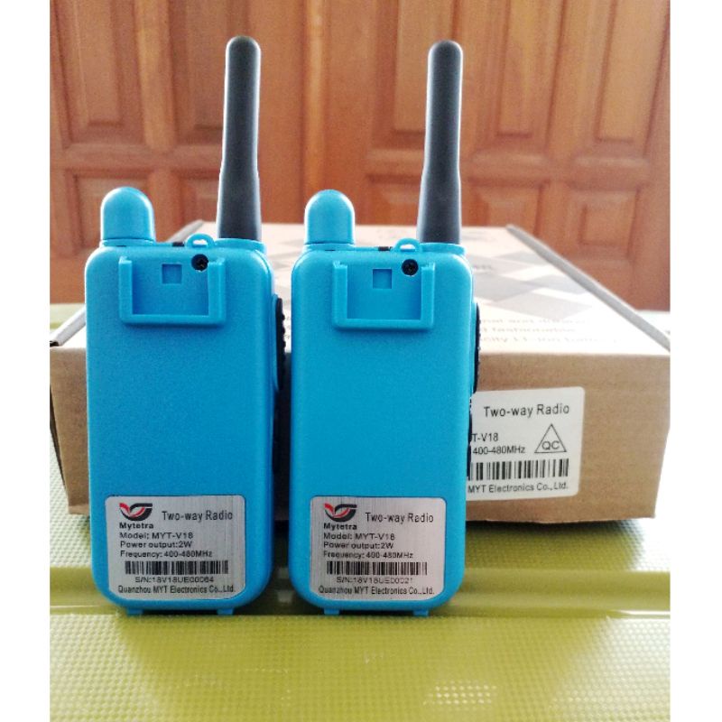 HT MYTETRA V18 - Handy Talky Mini - 2 unit - UHF400-480mhz - Walkie Talkie bukan KDC1 KDC100 WLAN