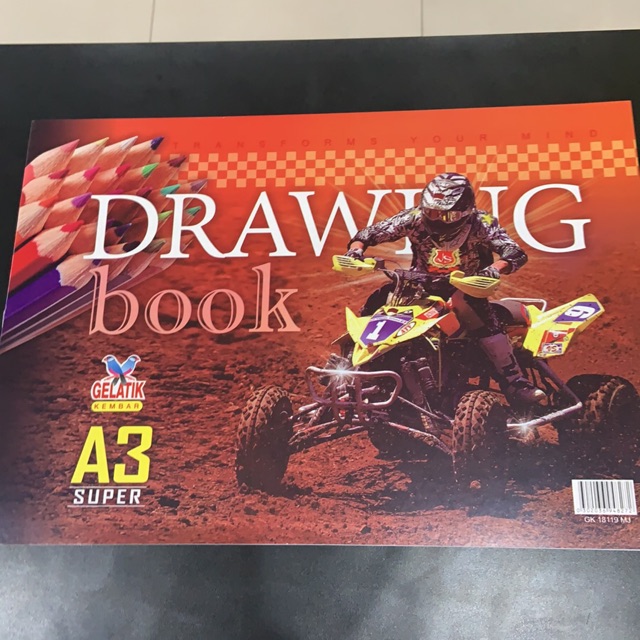 

GELATIK Buku Gambar Murah A3 Drawing Book 8 Lembar 42 Cm X 30 Cm