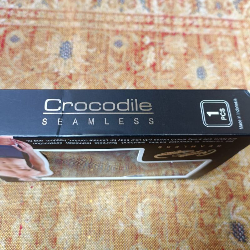 Crocodile SEAMLESS Cd Boxer Pria KATUN 555-513 Sekotak Isi 1Pcs