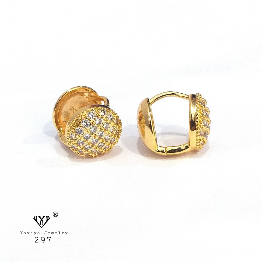 

Anting Permata Lapis emas Perhiasan imitasi Gold Yaxiya Jewelry 297