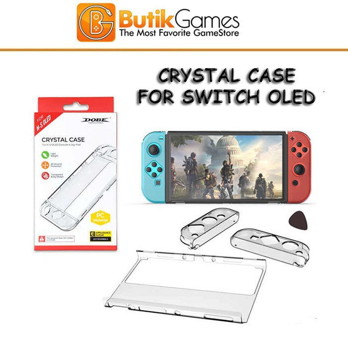 Crystal Case Clear Nintendo Switch OLED Dobe TNS 1133B