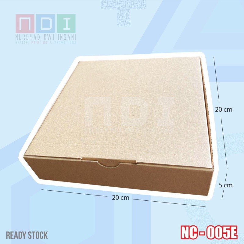 

DUS BOX CORRUGATED 1 PAK (ISI 20 pcs) Uk. 20x20x5cm