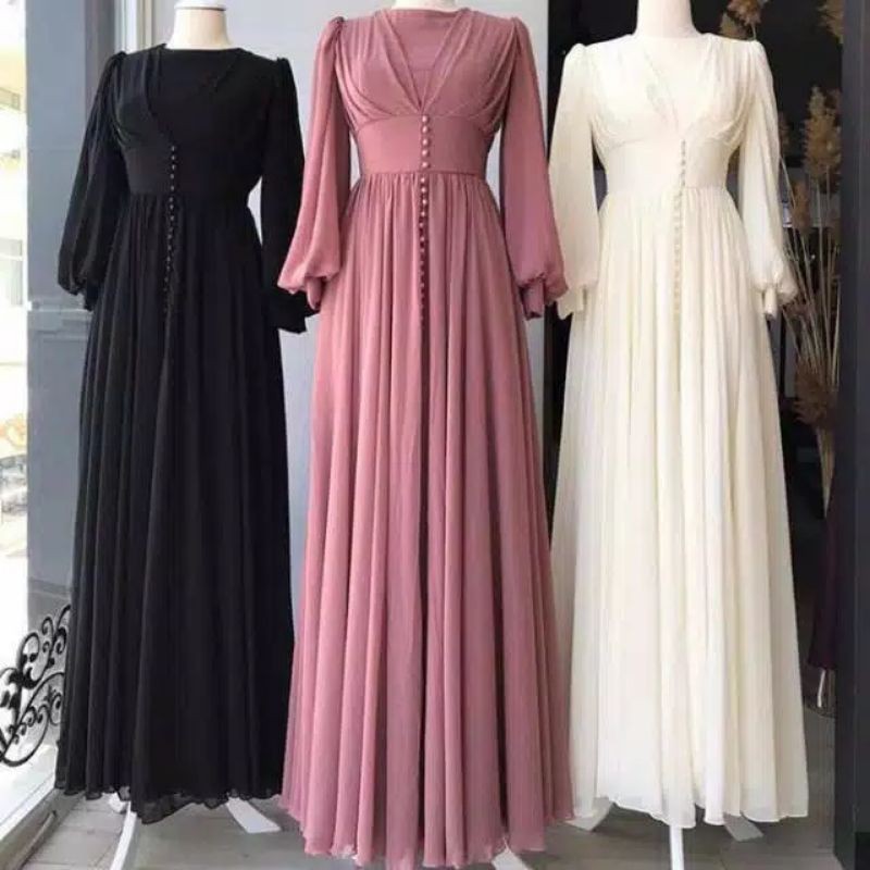 GAMIS TURKEY MEWAH - GMIS TURKEY JUMBO - GAMIS TURKEY TERBARU - CERUTY - GAMIS VIVORIE - KEIKO DRESS
