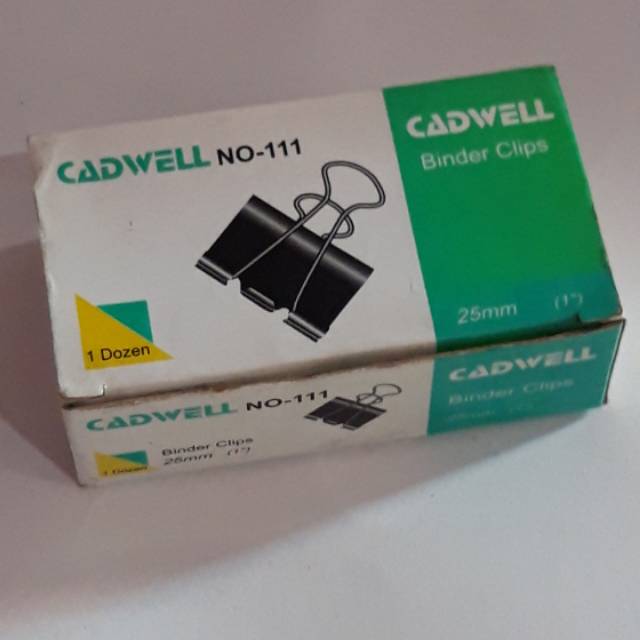 

BINDER CLIPS CADWELL NO 111 /Klip Kertas [3]