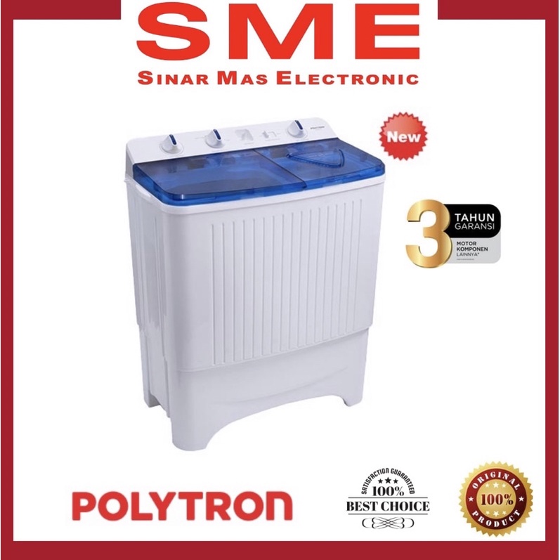 Mesin Cuci 2 Tabung 7 Kg - 8 Kg POLYTRON PWM701/801