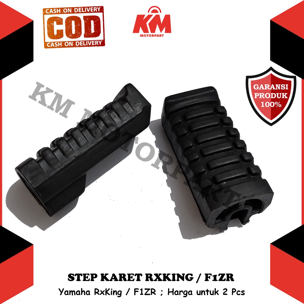 Footstep Depan Yamaha RxKing Rx King RxK F1zr Step Karet Barstep Variasi 2 Pcs