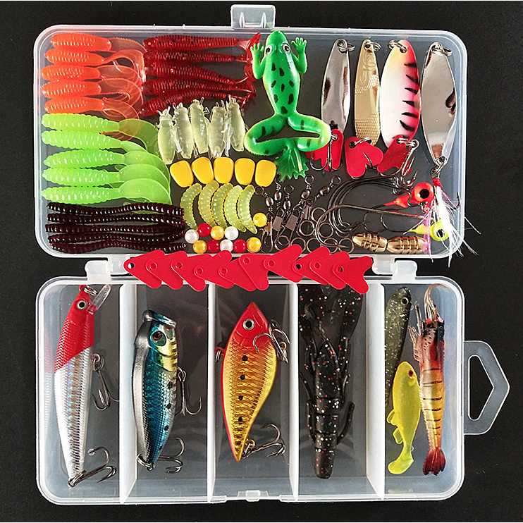 GIJ - LIXADA Umpan Pancing Ikan Set Fishing Bait Kit 91PCS