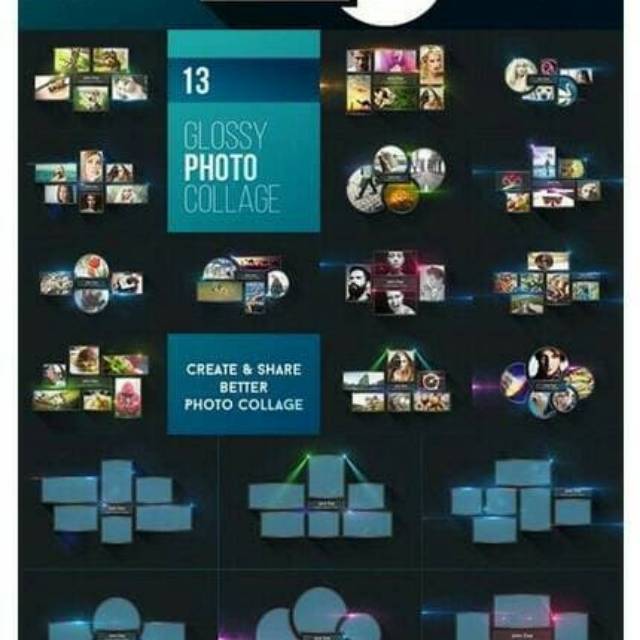 Koleksi Template PSD Frame dan Kolase foto Eksklusif