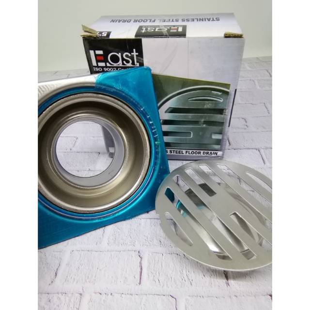 Saringan Got Model TOTO / Floor Drain Mangkok Tebal 5&quot;x5&quot; Stainless Steel