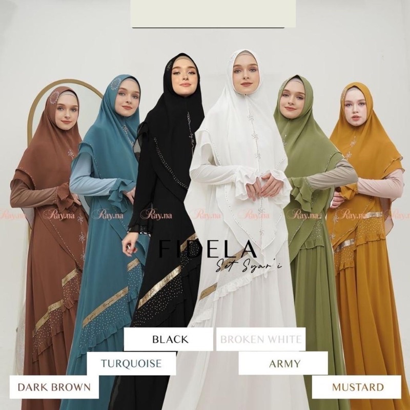 Fidela Set Syari Original By Rayna