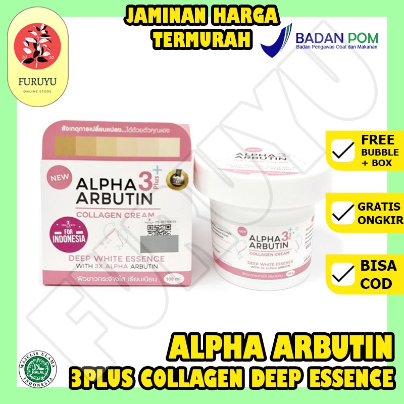 Alpha Arbutin 3 Plus Collagen Deep Essence Whitening Cream Original