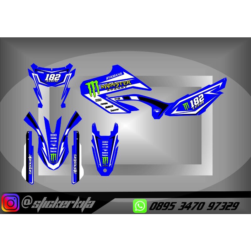 STICKER DECAL WR155 DECAL STICKER WR155 STICKER WR155L