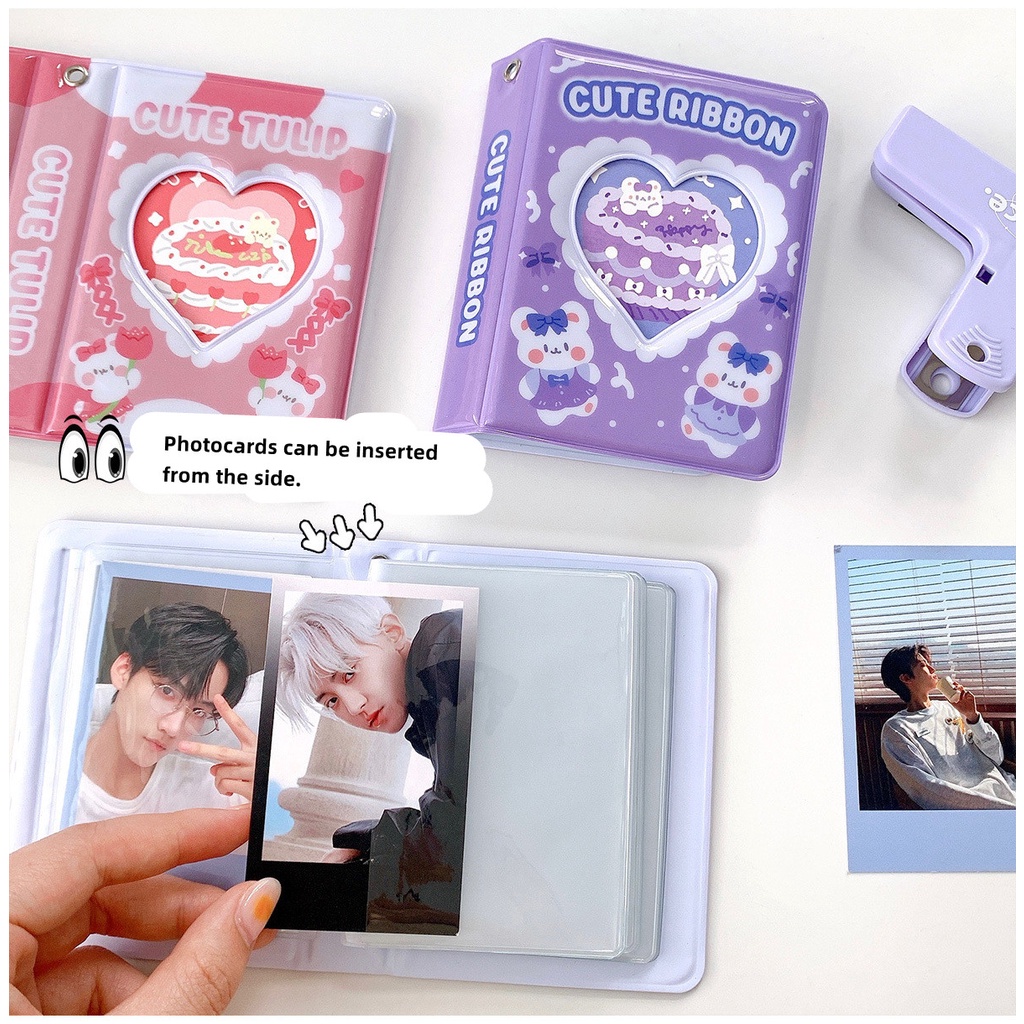 Album Foto 3 Inch 40 Slot untuk KPOP Star Lomo Card Photocards Collection Cute Mini Storage Book gift stationary