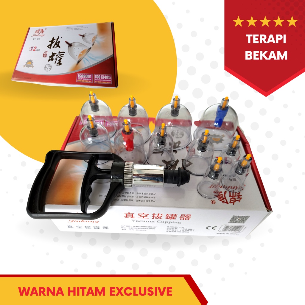 Alat Bekam Premium 12 Cups Import Bonus Ebook