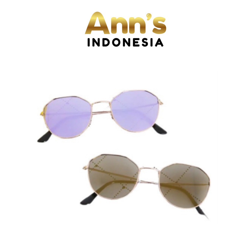 Ann's Kacamata Modis Keren/Kacamata Hitam Tanpa Bingkai Antik/Kacamata Gradien Trendi