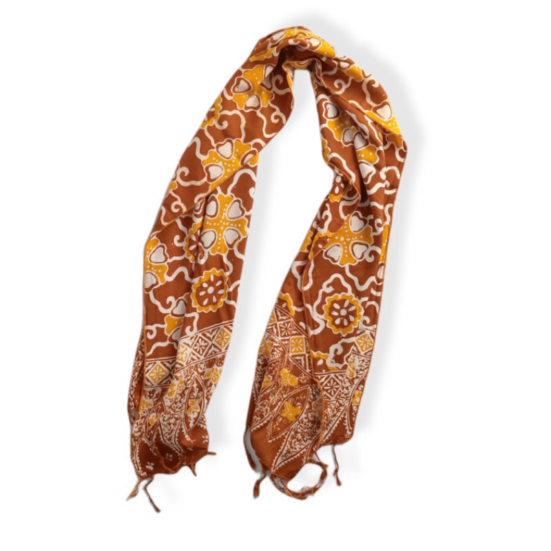 Scarf Shawl Selendang Syal Batik Cap Wanita Premium SYLA-SYL015