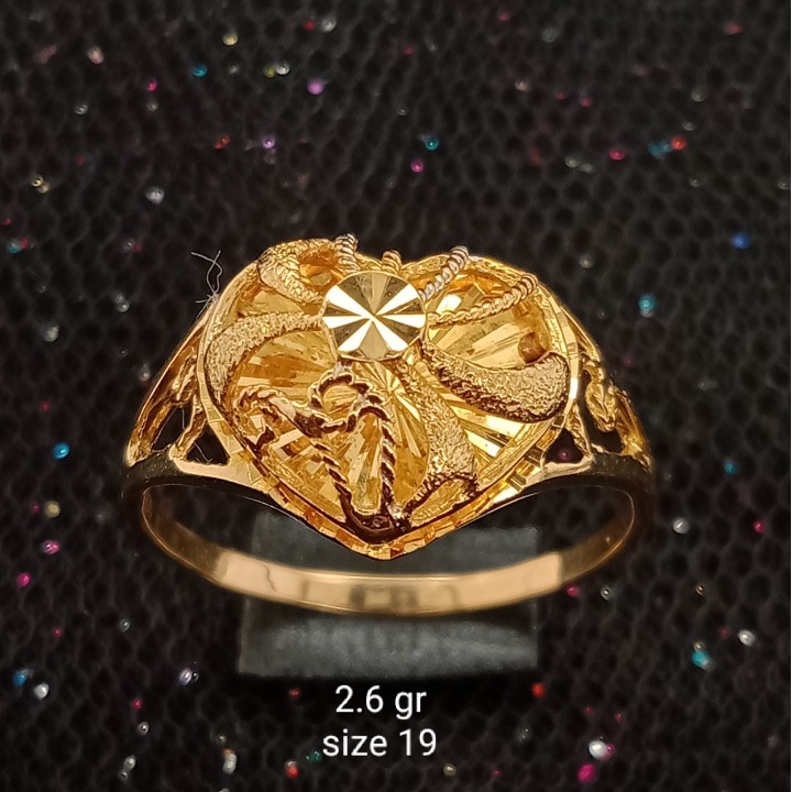 Cincin Emas 17 K - 2.6 gr Kadar 750 - 2036