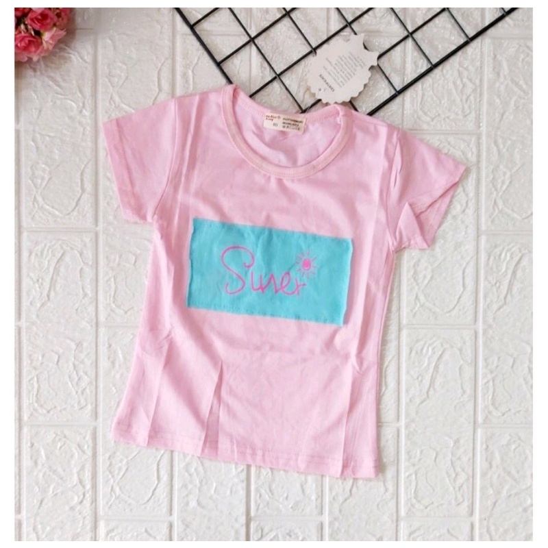 Kaos Anak Perempuan Import/ Atasan Anak Perempuan import/Kaos Anak Bayi/Kaos 100 Import 1-5 Tahun