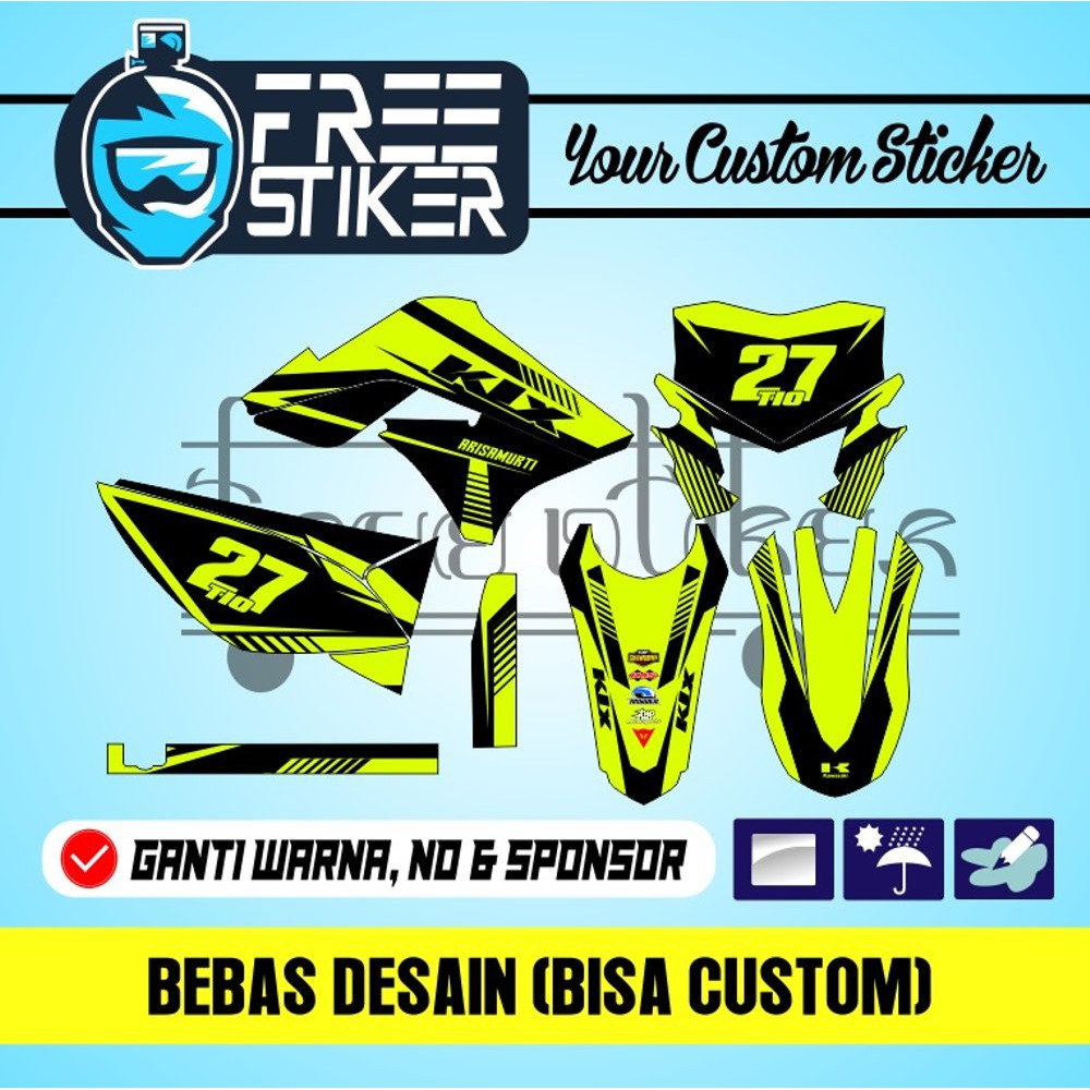 DECAL STICKER KLX 150 STABILO  Terlaris