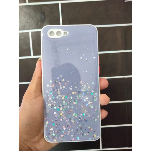 Case Oppo A3s Gliter Mewah original