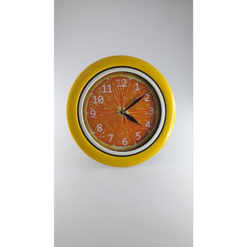 Jam Dinding Fruit Orange 25cm Berkualitas