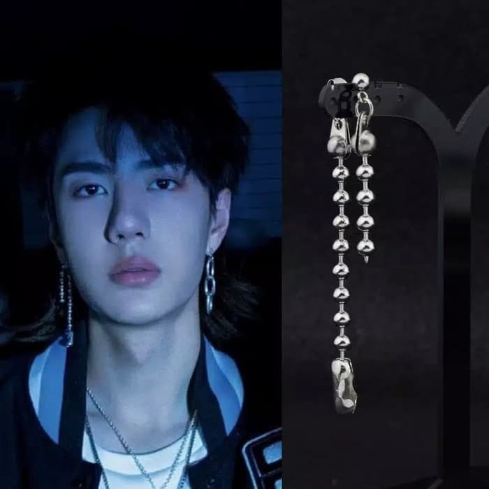 EE0465 - Anting JEPIT Tanpa Tindik Pria Wanita Kpop Korea BTS EXO GOT7