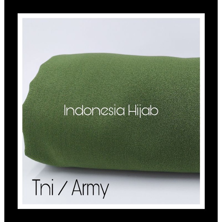 PASHMINA Diamond Premium 170 X 75 cm Jahit Tepi BUKAN DI NECI-TNI/army