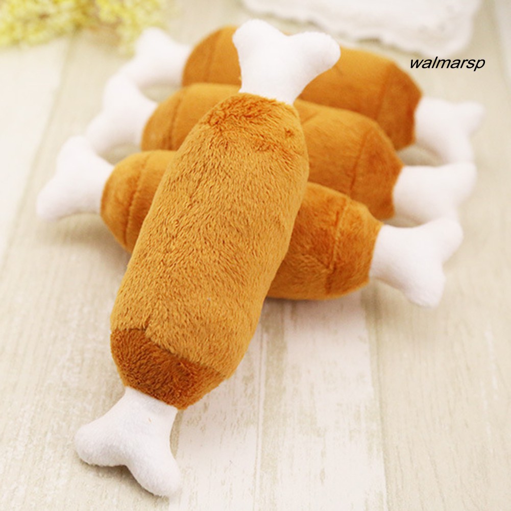 Mainan Bentuk Tulang Drumstick Bahan Plush Lembut Untuk Dekorasi Natal