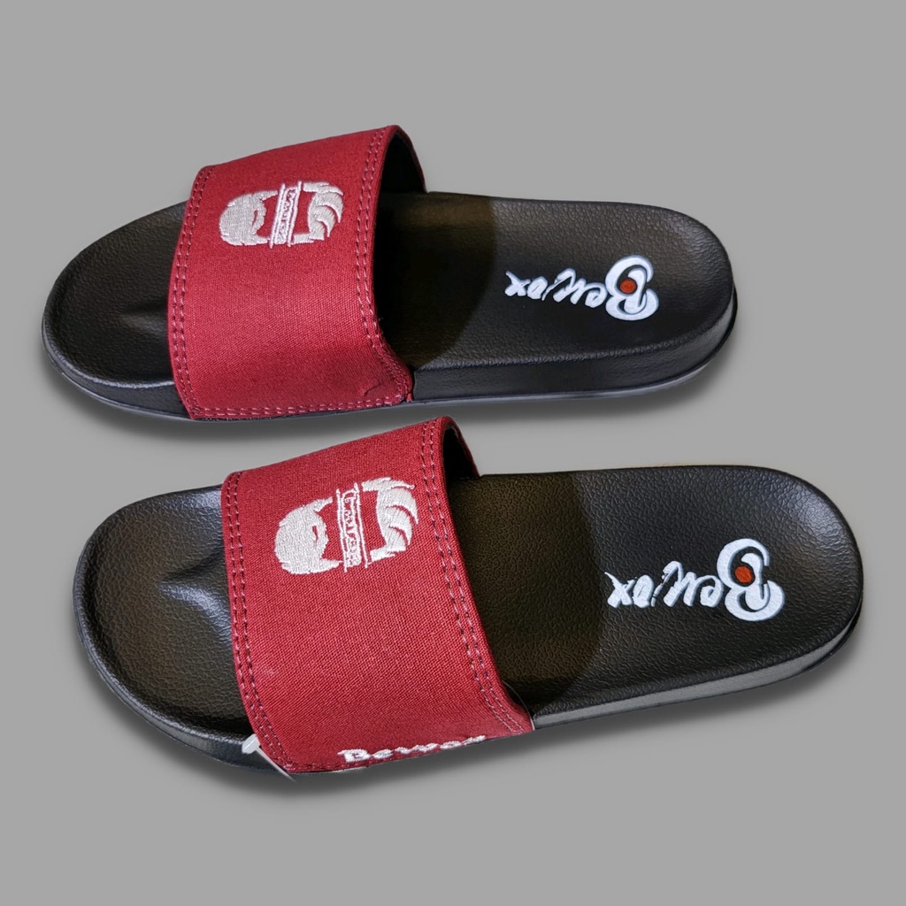 Sandal Selop Distro Pria bewox original brand Logo Slip-on Pria Wanita / Sendal Slide Terbaru Sendal Slop Cowok Laki-Laki Dewasa