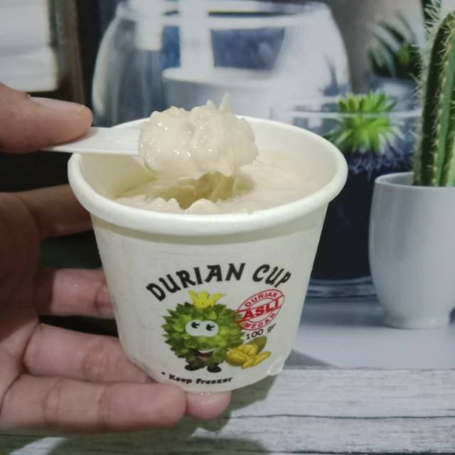 [Go Send] Durian cup 100g/ Shake durian /Durian kupas asli medan/durian asli medan