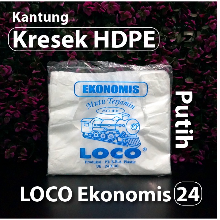 Kantong Kresek LOCO Ekonomis 24- HDPE Tenteng