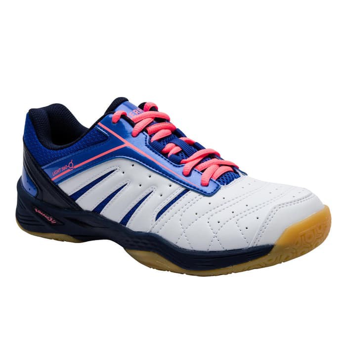 Perfly Sepatu Badminton Wanita BS560 Lite Putih Biru - 8545351 - 36