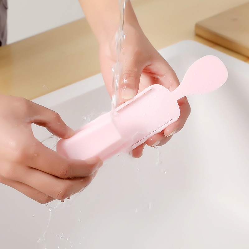 Multifunctional 4 Colors Rice Spoon Holder / Spoon Storage Rack / Home Kitchen Useful Tools