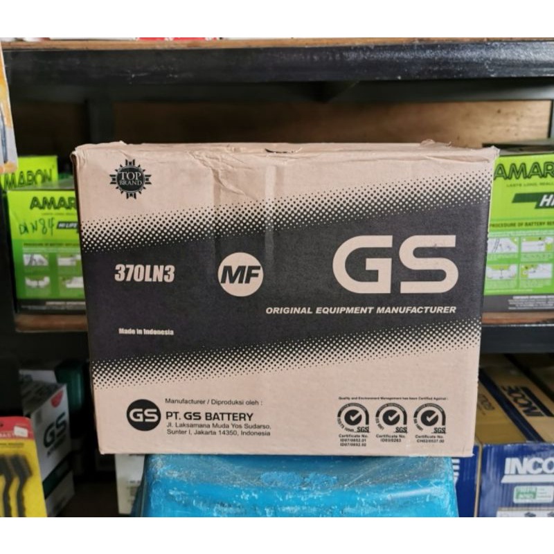 AKI BATERAI GS ASTRA MF OEM 370LN3/LN3/65AH INNOVA REBORN DIESEL ORI