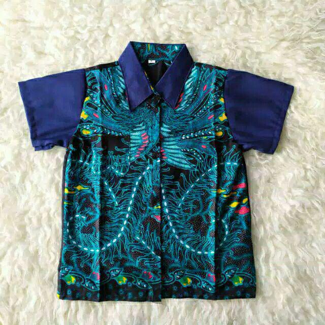 Kemeja Batik Anak Lengan Panjang Terkini Terbaru