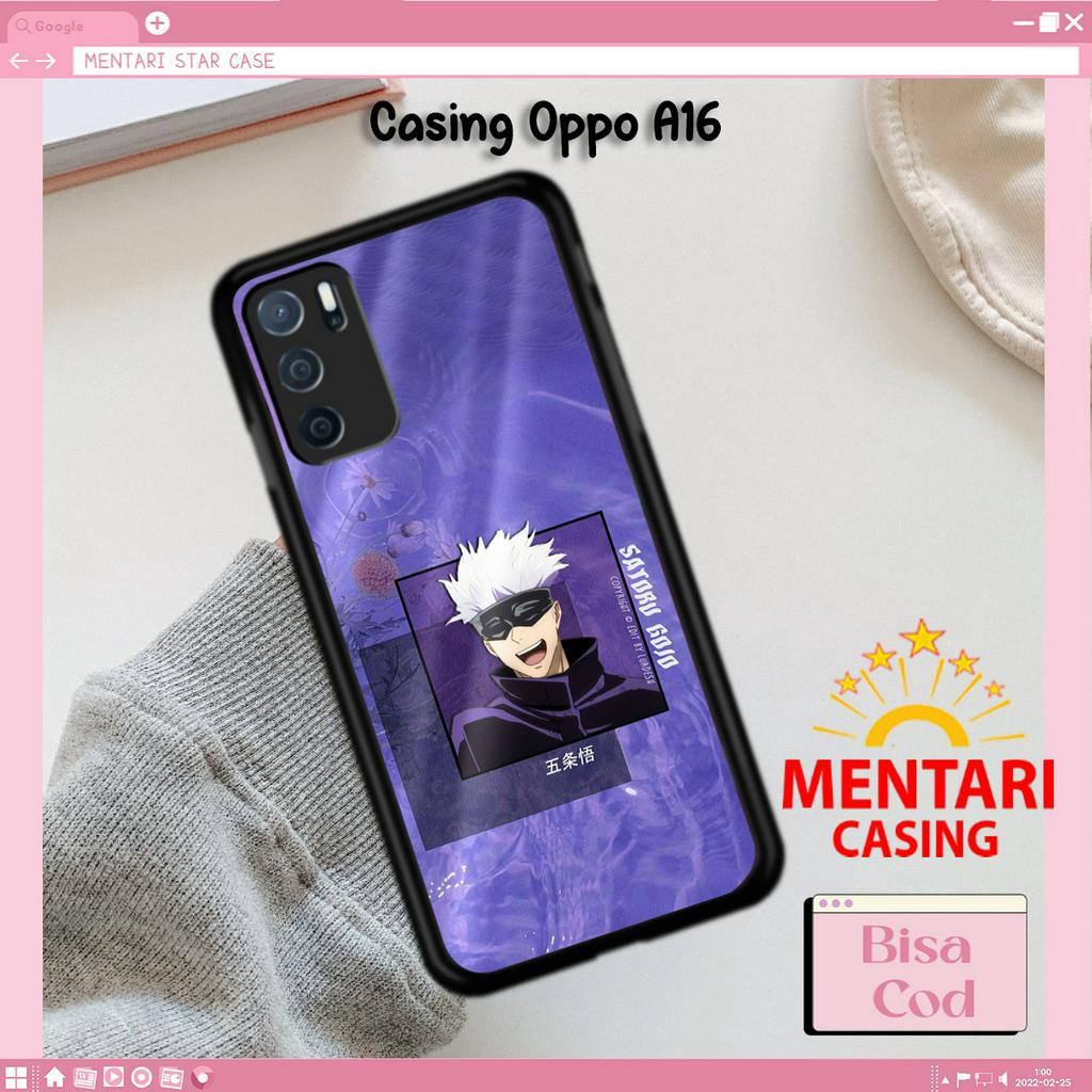Mentari Casing Hp OPPO A16 Case OPPO A16 Motif ANIMEKEREN Hardcase Softcase Estetik Premium Glossy P