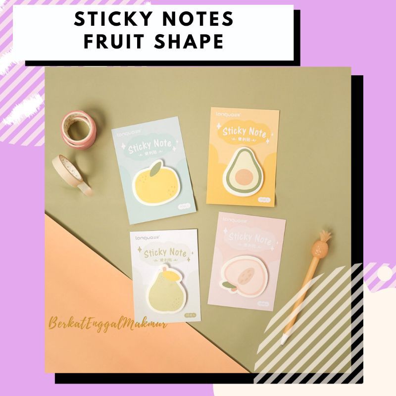 

Little Fruit Shape Sticky Notes Memo Tempel Lucu