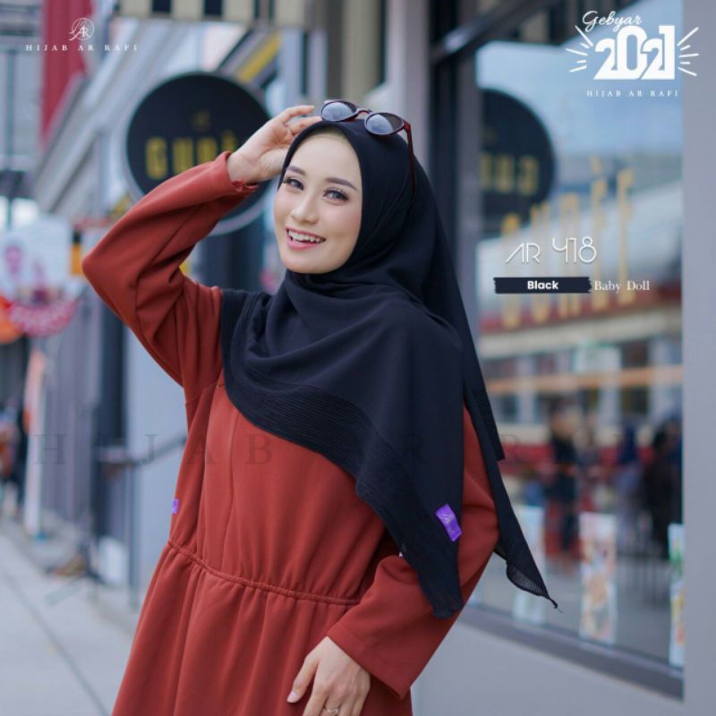 Ar 418 segiempat jumbo Hijab Arrafi
