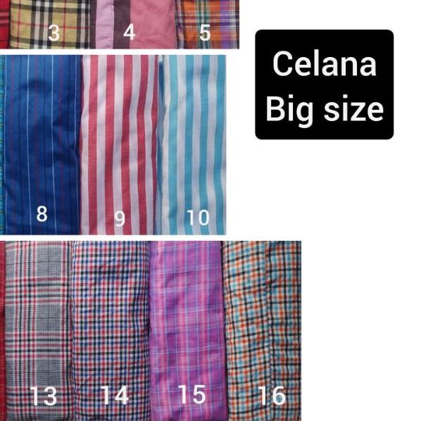 ❆ Celana Tidur Santai Pria dan Wanita Ukuran Jumbo Celana Panjang Kolor ○