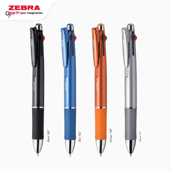 

ZEBRA Clip On Multi 1000S Pulpen Pena 0.7mm 5in1 Mechanical Pencil Ballpoint Pen Alat Tulis