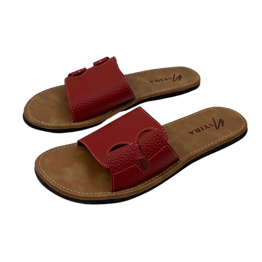 Insyira - Sandal Wanita Vera / Sandal Slop Wanita Non Slip Alas Coklat