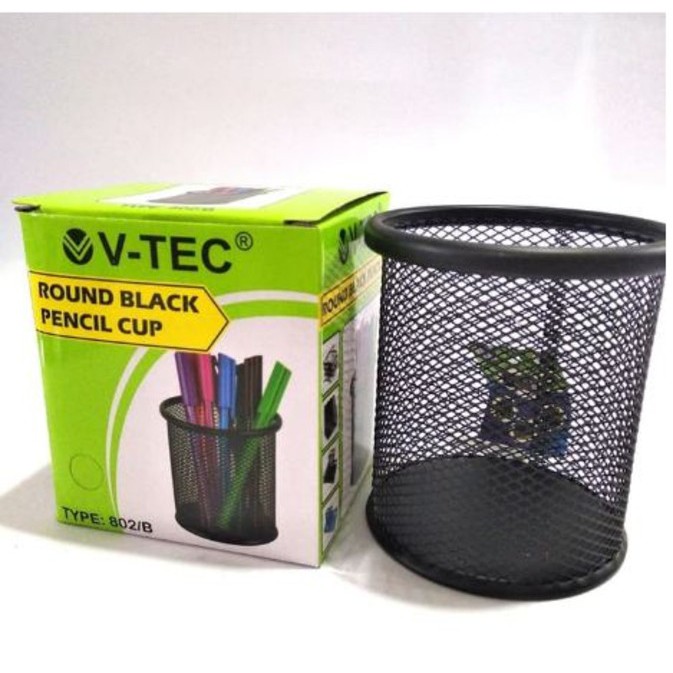 

V-TEC PENCIL CUP BULAT 802/B HITAM