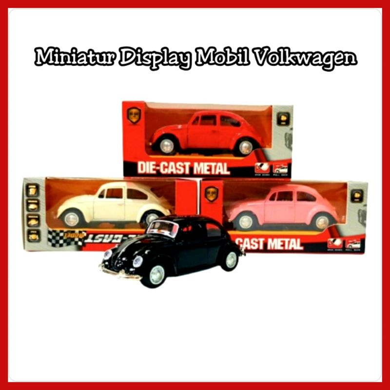 Mainan Miniature Display Mobil Volkswagen