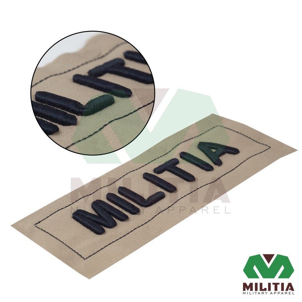 Jasa Bordir Nama Timbul POLRI POLISI Custom