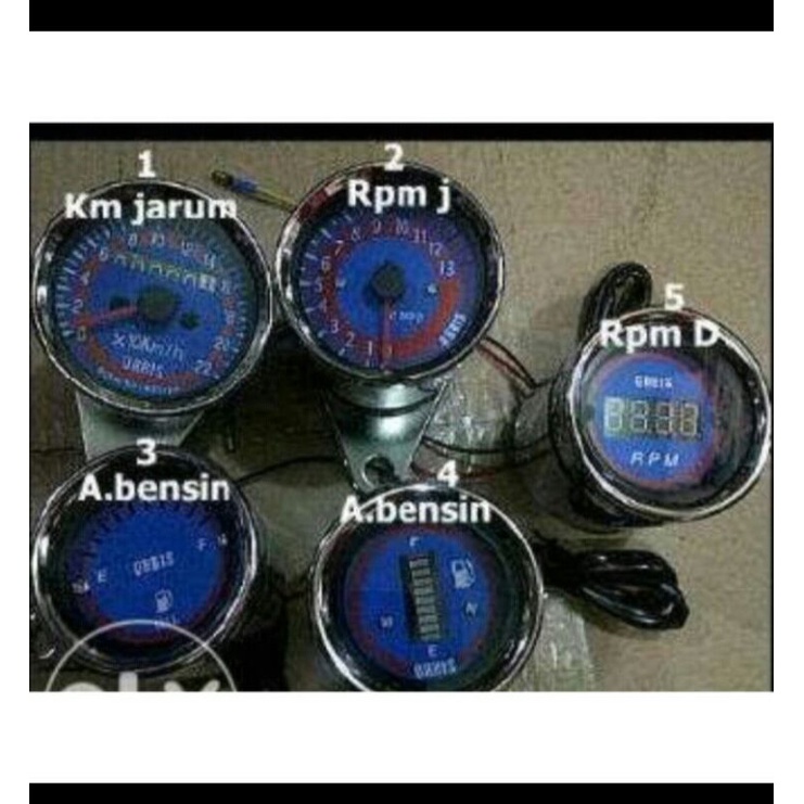 Variasi amper bensin,km,rpm