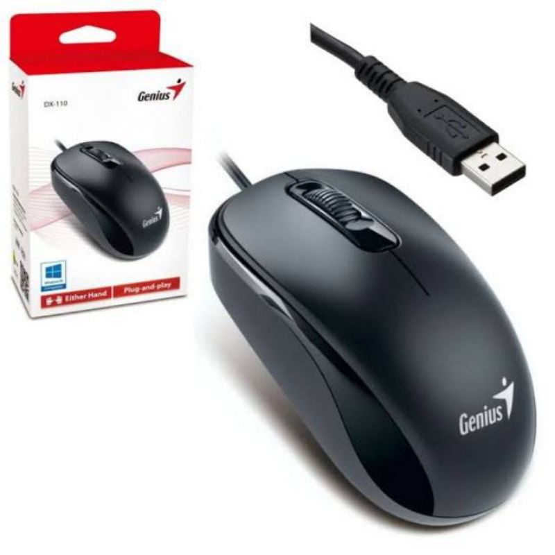 MOUSE GENIUS DX-110 USB /MOUSE WIRED USB / WIRED MOUSE KABEL USB